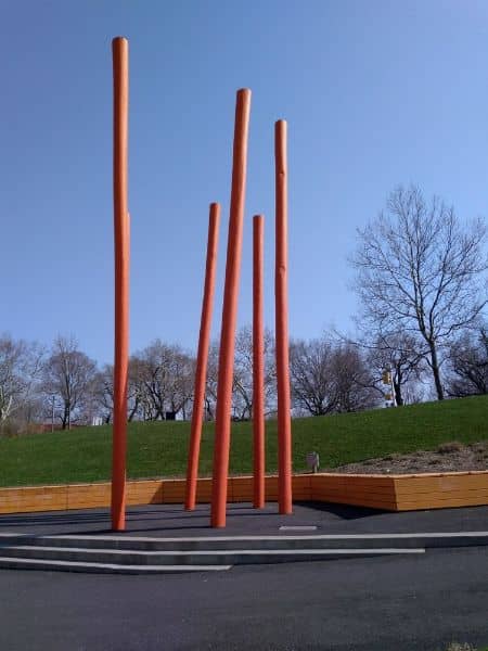Newark Riverfront Park, Orange Sticks - Image 3