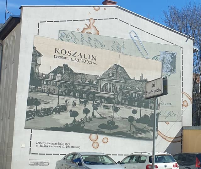 Mural historyczny dawny dworzec kolejowy - Image 1
