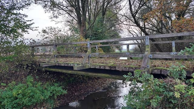 Holzbrücke an der Aue - Image 1