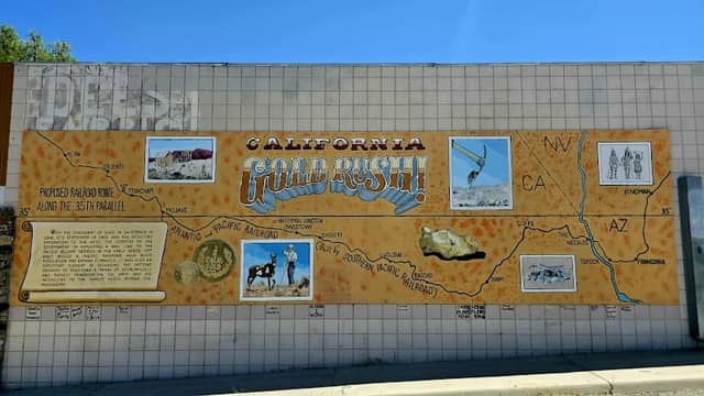 California Gold Rush mural - Image 1
