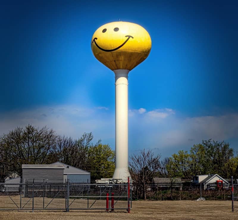 Smiley Face Water Tower - Image 1