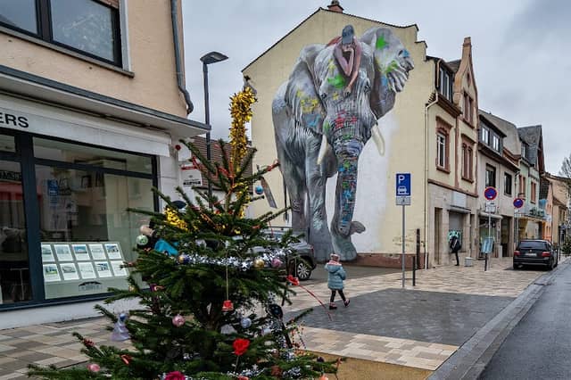Mural with Elephant - Image 1