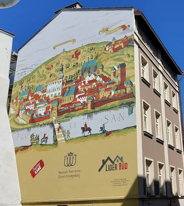 Mural - widok miasta z przełomu XVI / XVII w. - Image 1