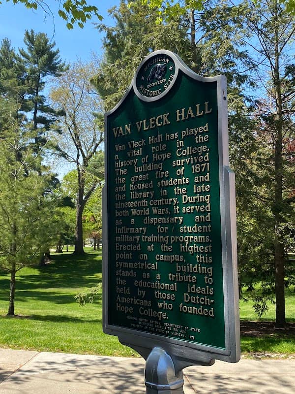 Van Vleck Hall Historical Marker - Image 1