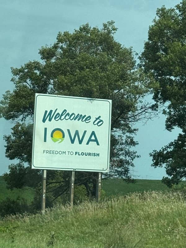 Welcome To Iowa Sign - Image 1