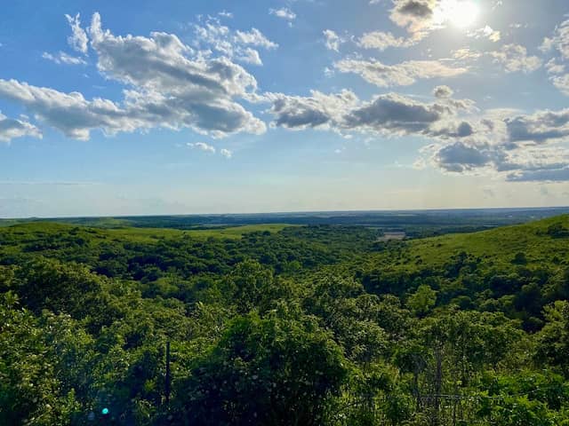 Konza Prairie Kansas Valley lookout point - Image 1