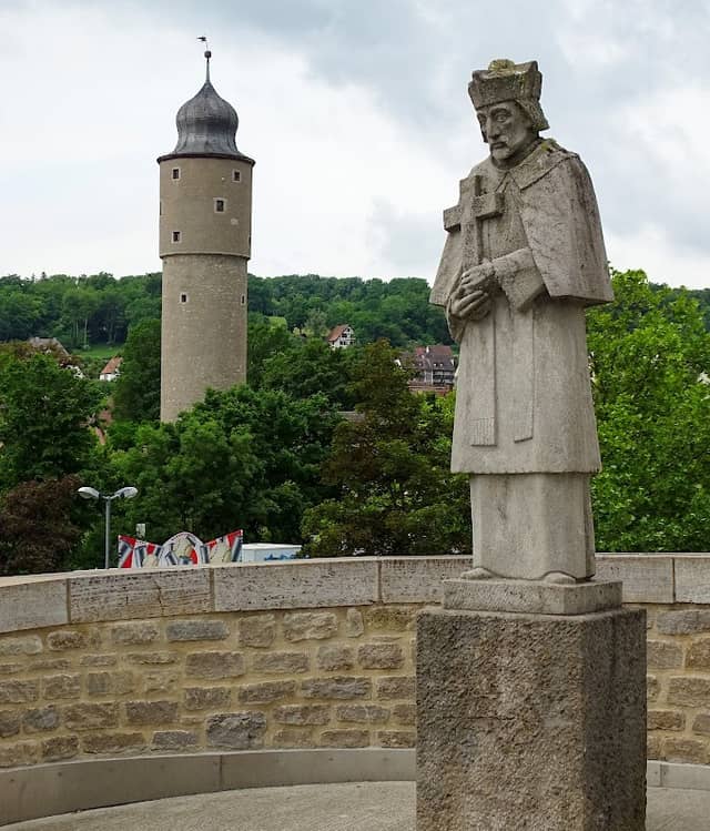 Steinfigur hl. Johannes Nepomuk - Image 1