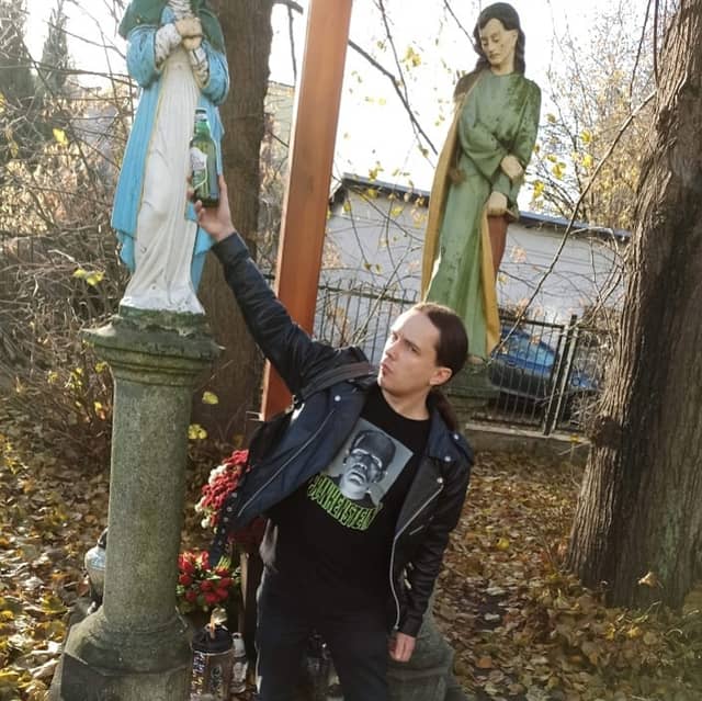 Grupa figuralna Maryja Namysłowska Jan Ewangelista patronów podróżujących - Image 1