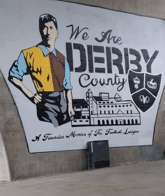 The Derby County mural (Steve Bloomer) - Image 1