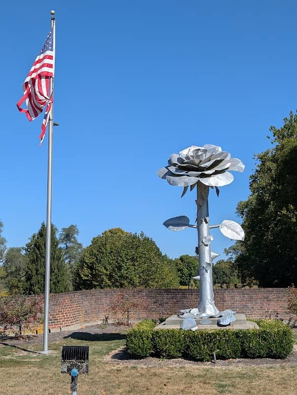 Metal Rose Sculpture (titled "Heirloom") - Image 3