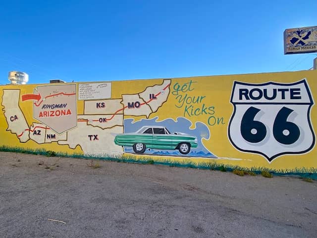 Route 66 Mural - Image 1