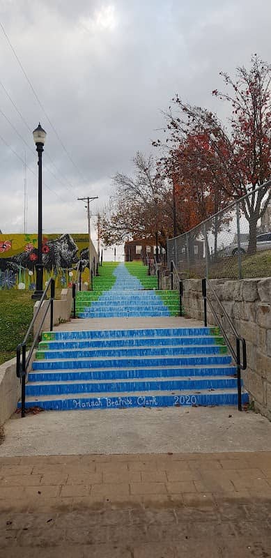 Hannah Beatrix Clark's Waterfall (The Alley Staircase Mural) - Image 1