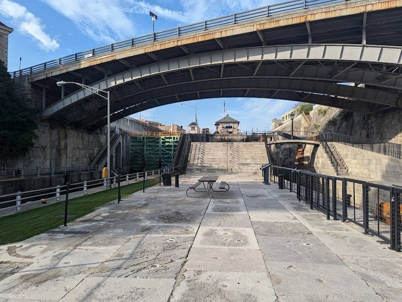 Historic Erie Canal "Flight of Five" Combined Locks - Image 1