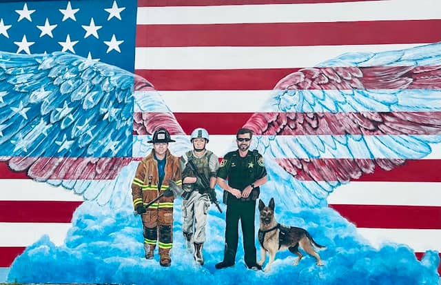 Patriotic Memorial Mural - Image 1