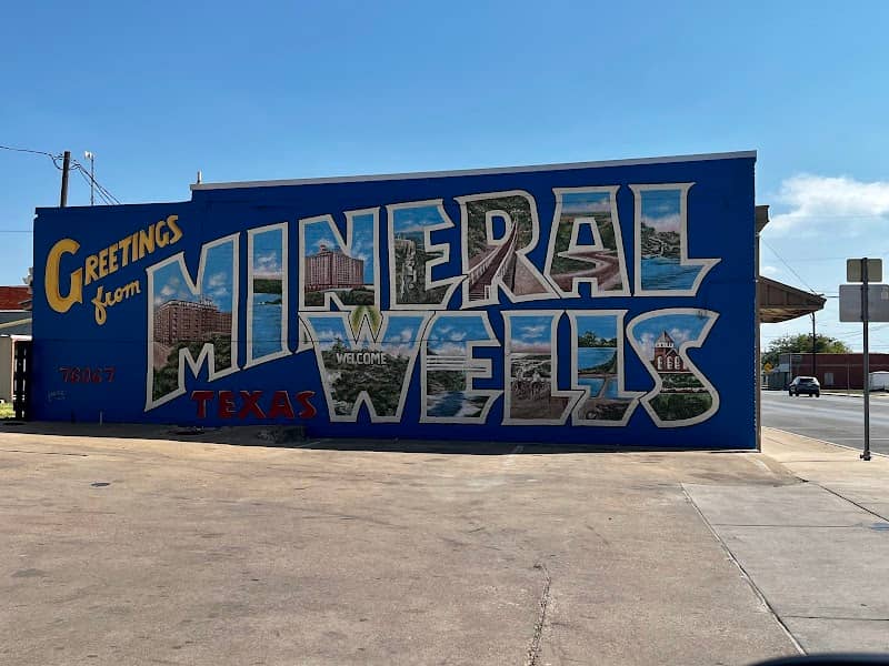 Mineral Wells Postcard Mural - Image 1
