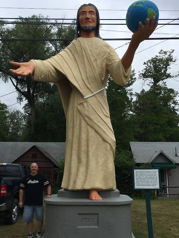 Jesus Holding The World Statue - Image 2