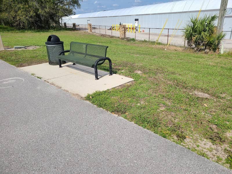 Trailside bench on West Orange Trail - Image 1