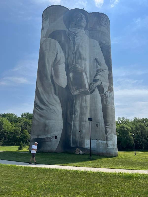 Guido van Helten Silo Mural - Image 1