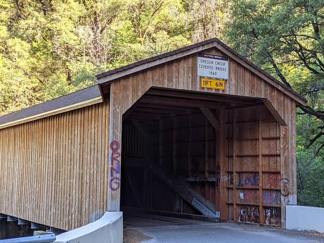 Historic Oregon Creek Covered Bridge - Image 1