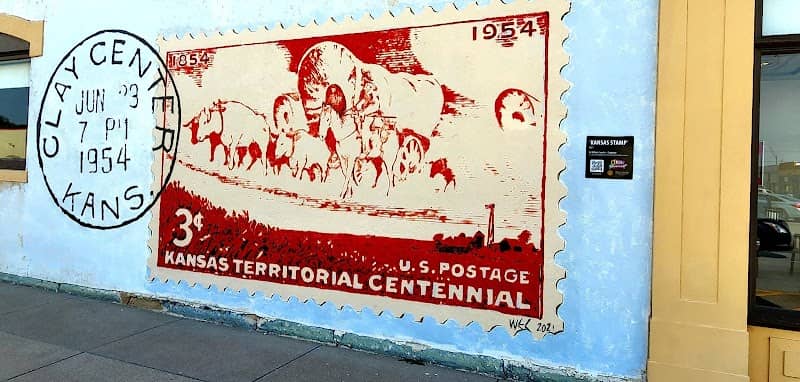'Kansas Stamp' Mural - Image 1