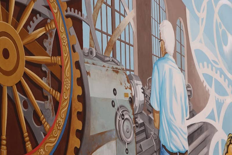 Murale “Gli ingranaggi del tempo” - Image 2