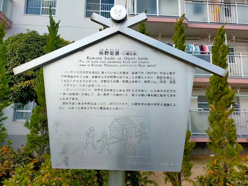 熊野(小栗)街道案内板 - Image 1