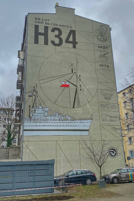 Mural ORP BŁYSKAWICA - Image 1