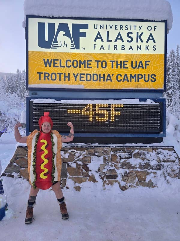 UAF Temperature Sign - Image 1