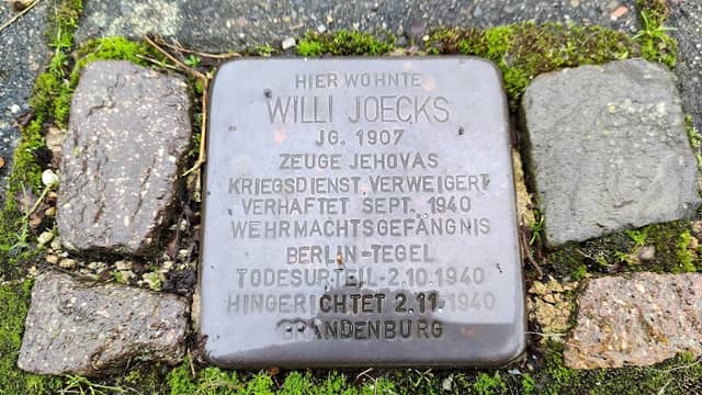 Stolperstein Willi Joecks - Image 1