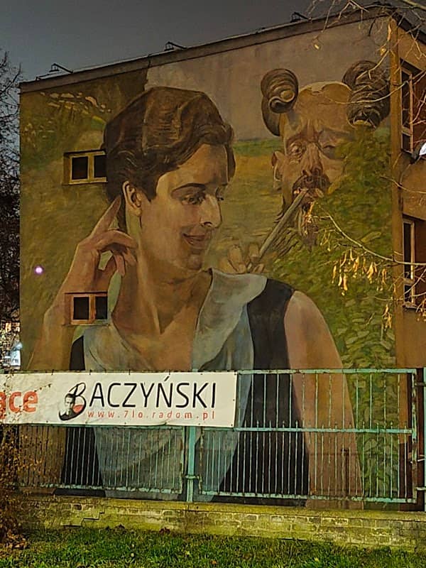 Mural Jacka Malczewskiego „Kobieta z faunem” - Image 1