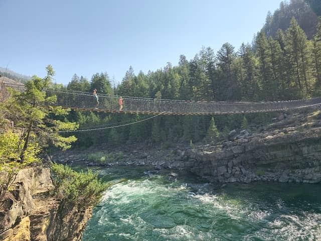 Kootenai Falls Suspension Bridge - Image 1