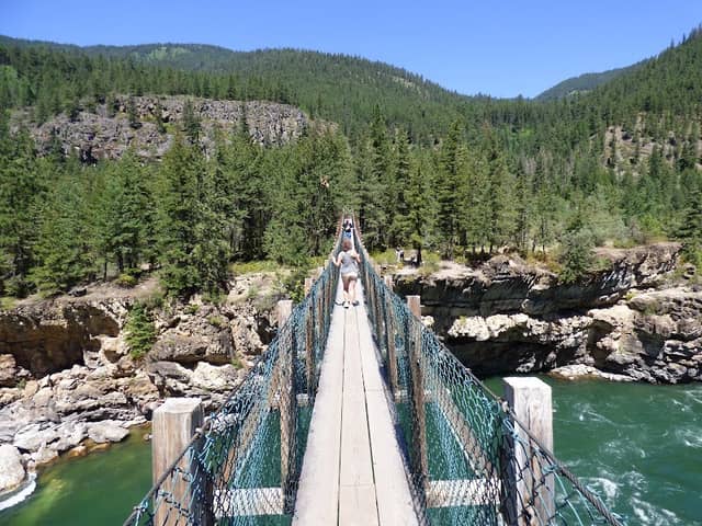 Kootenai Falls Suspension Bridge - Image 2