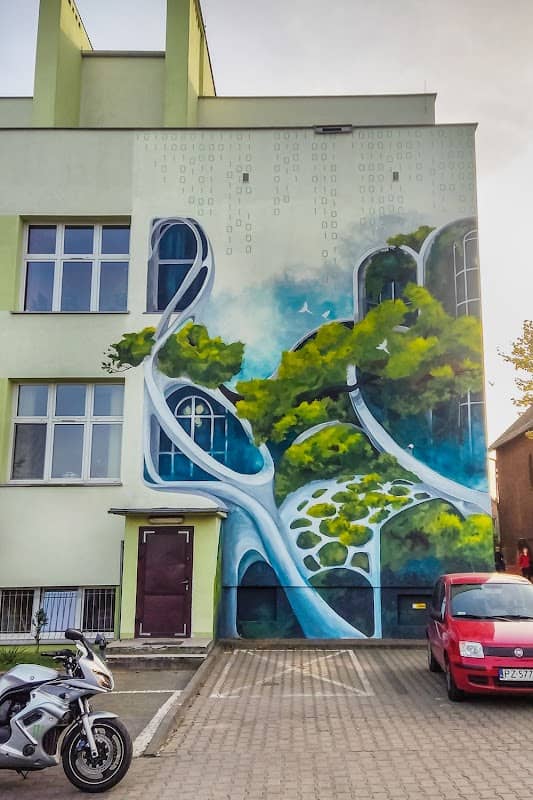 Mural "Kod binarny". - Image 1