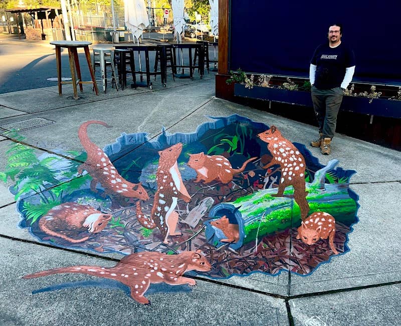 Tiger Quolls of Turramurra Pavement Mural - Image 1