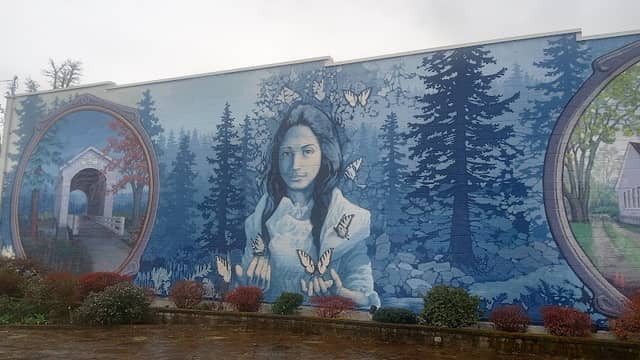 "Opal Whiteley" Mural by Connie Huston and Howard Tharpe - Image 1