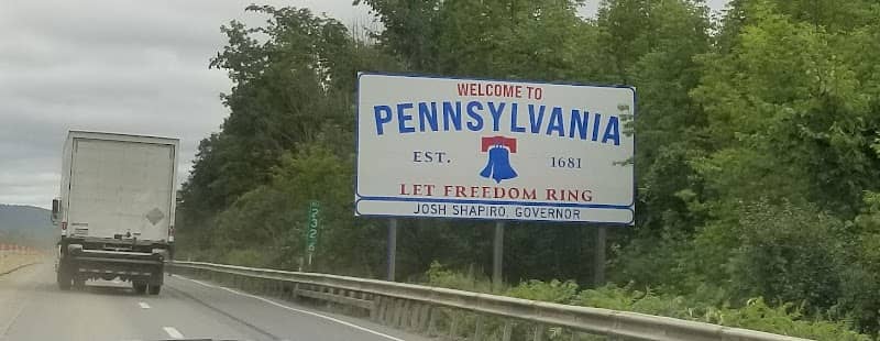 Pennsylvania Welcome Sign - Image 1