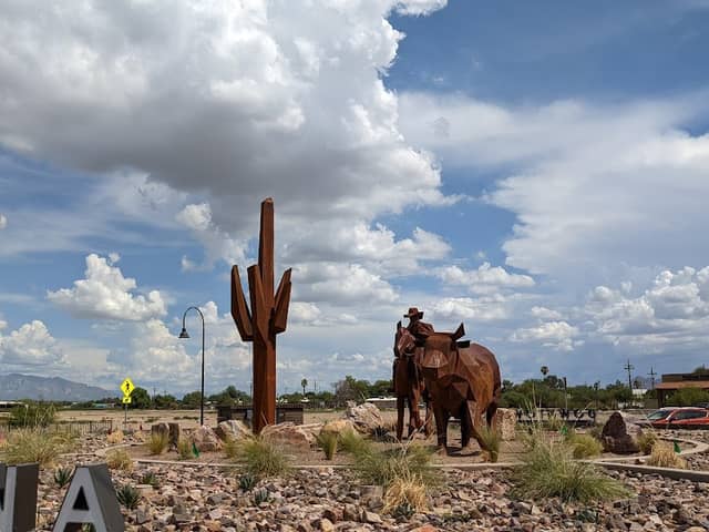 Downtown Marana Sign/Cowboy Statue - Image 2