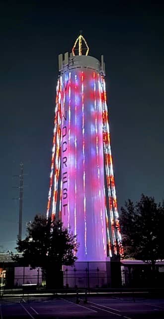 City of Windcrest Candle Water Tower - Image 1