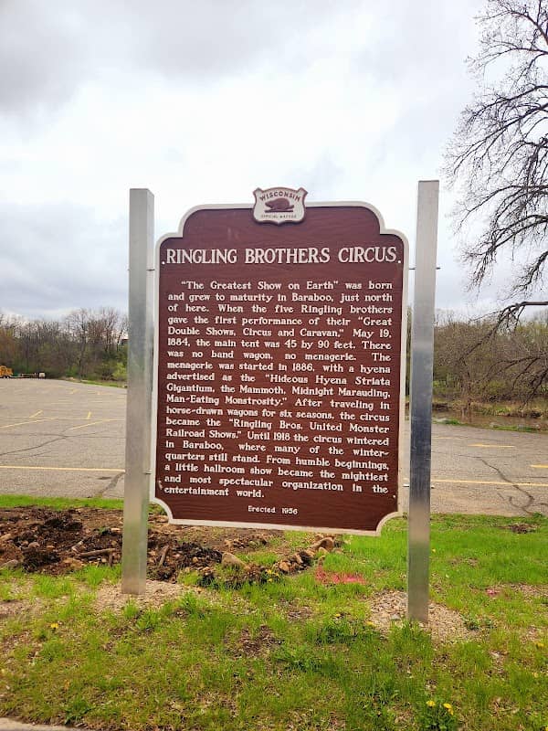 Wisconsin State Historical Marker #42: Ringling Brothers Circus - Image 1