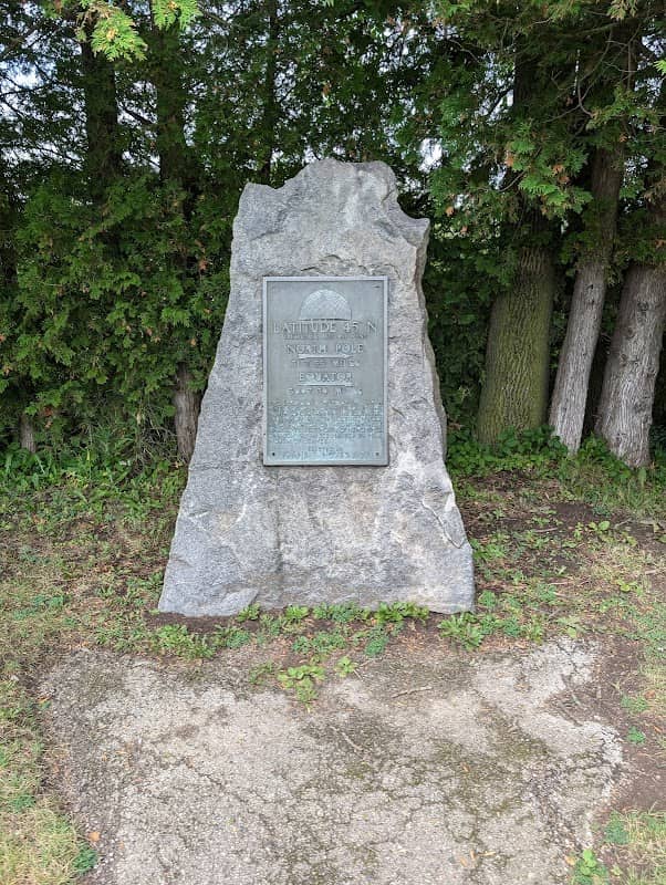 Latitude 45° North Theoretical Halfway Point Marker - Image 2