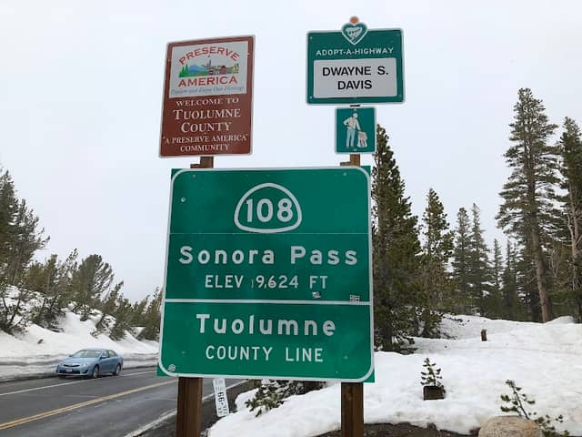 Sonora Pass Sign - Image 1