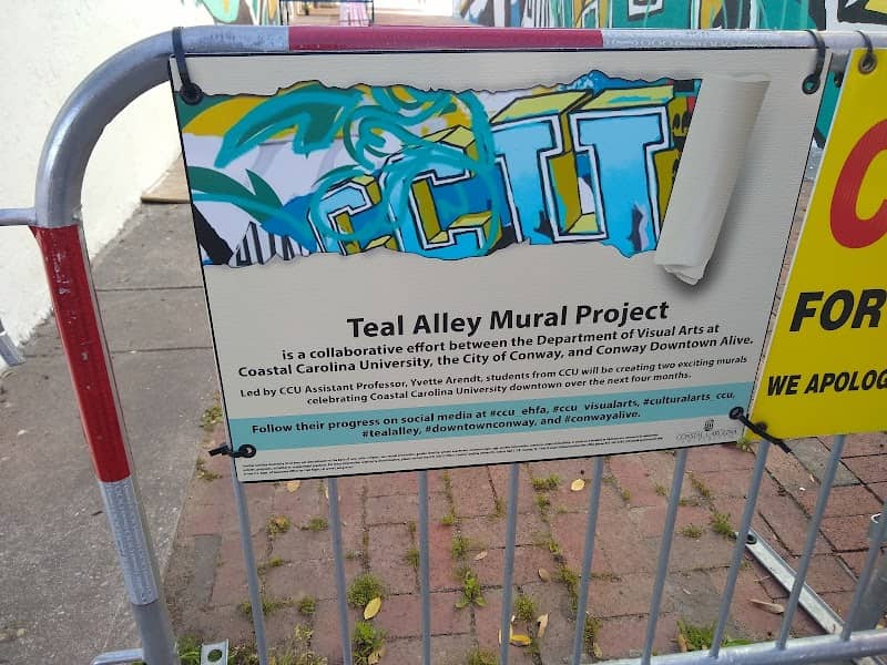 Teal Alley Mural - Image 3