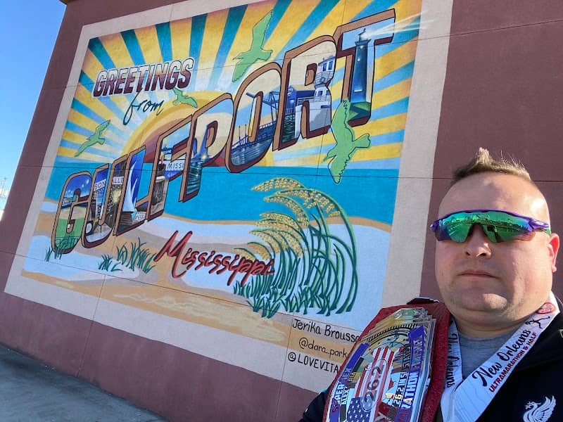 Gulfport Mississippi postcard mural - Image 2