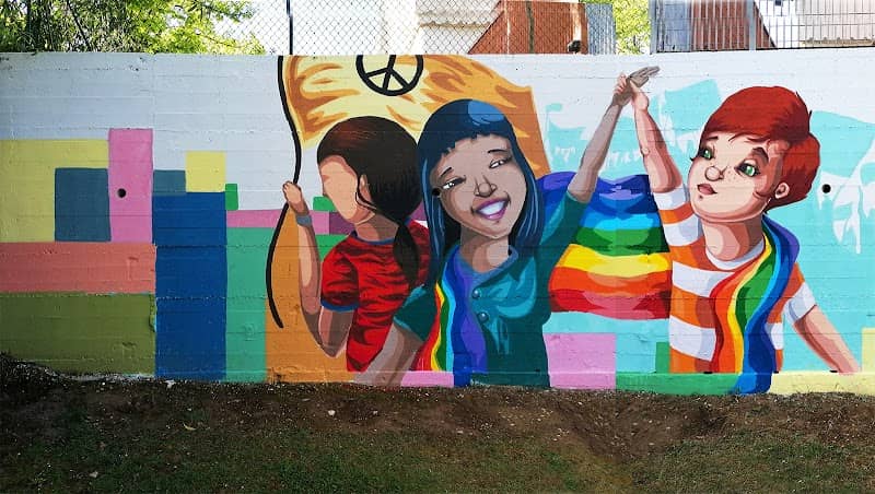 Murales partecipato per la Pace, streetart di Cristian Sonda - Image 1