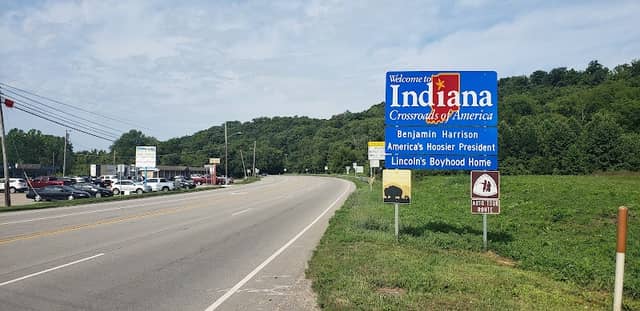 Welcome To Indiana Sign - Image 1