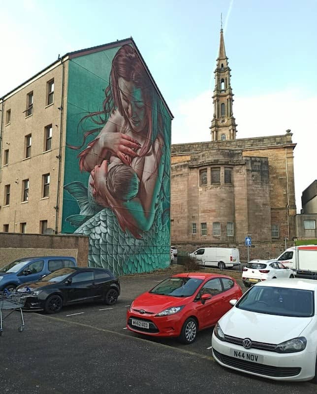 Breastfeeding Mermaid (mural) - Image 1