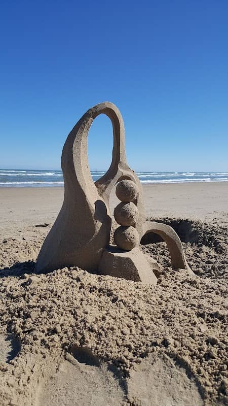 Sandcastle building on the beach - Image 3
