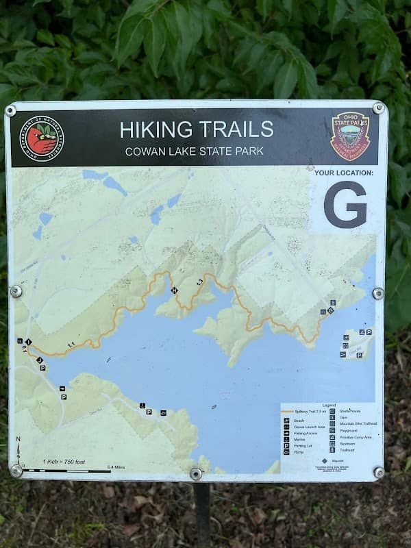 Cowan Lake Spillway Trail - Trailhead - Image 1