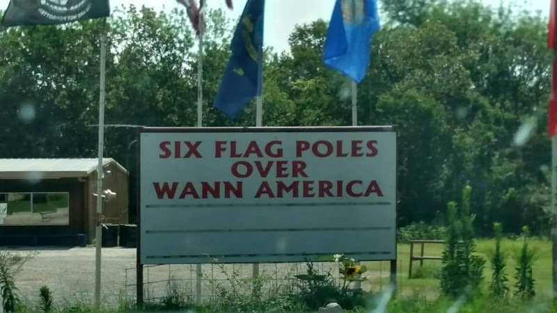 Six Flag Poles Over Wann America - Image 2