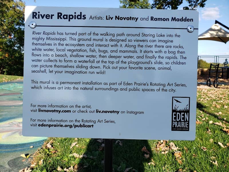 River Rapids Sidewalk Mural - Image 1
